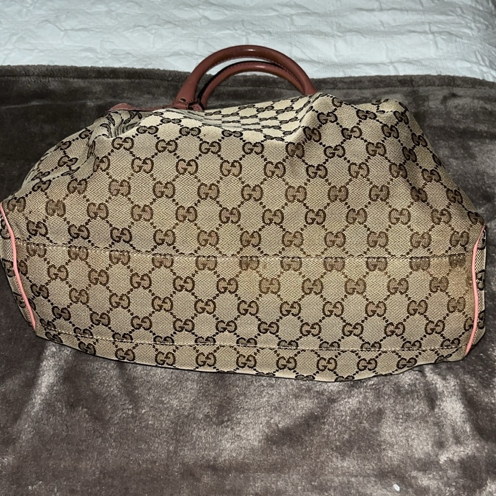 Vintage Gucci Medium GG Canvas Sukey Tote - Picture 5 of 12